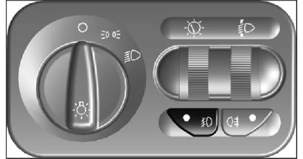 Выключатель передних противотуманных фар в автомобиле GAZel Next