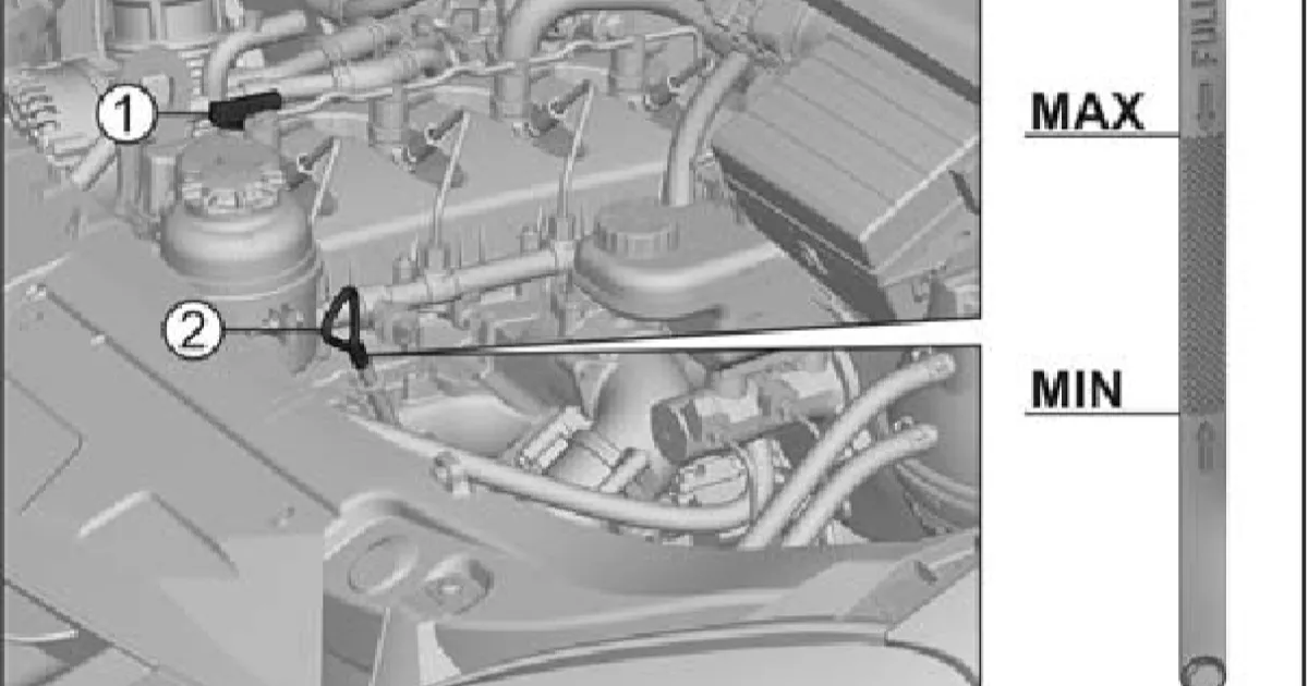 Уровень масла (Двигатель Cummins) в автомобиле GAZel Next