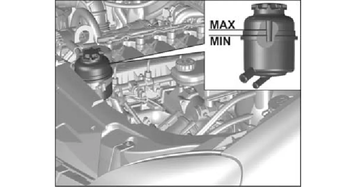 Бачок насоса гидроусилителя рулевого управления в автомобиле GAZel Next