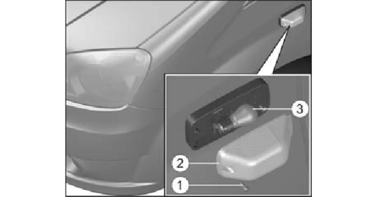 Замена ламп в боковом указателе поворотов автомобиля GAZel Next