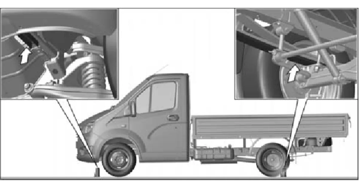 Замена колеса в автомобиле GAZel Next