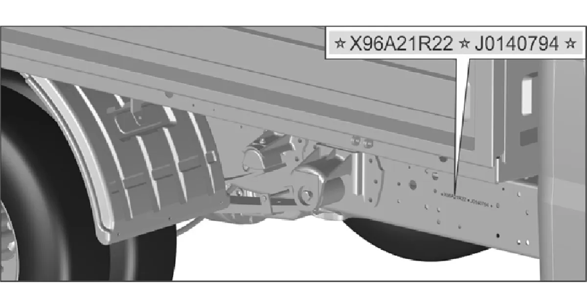 Идентификационный номер ТС (VIN) на автомобилях GAZel Next с платформой и их шасси