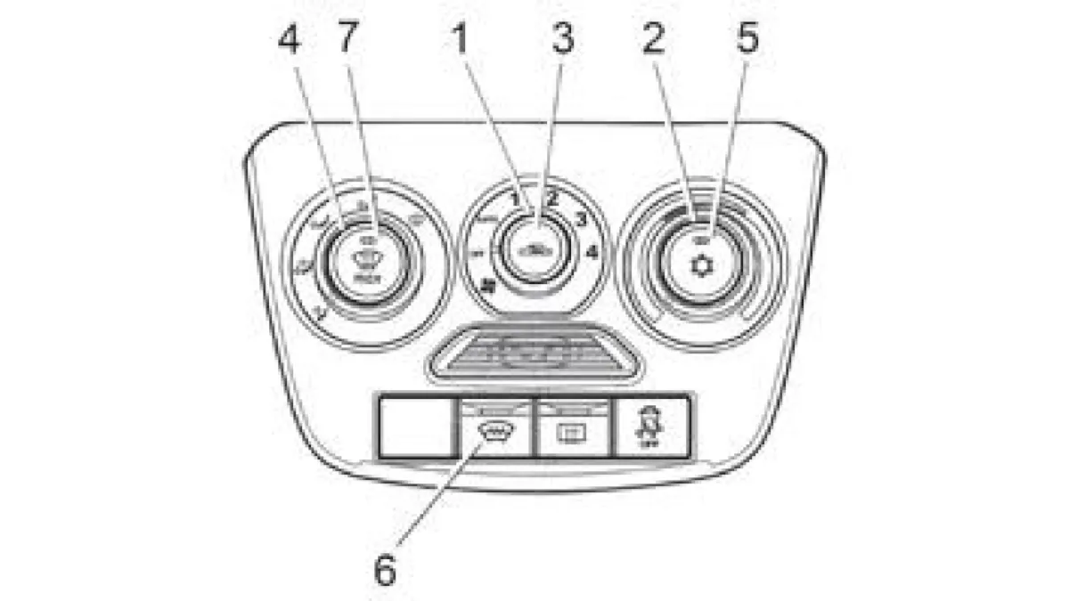 Блок управления климатической системой (в вариантном исполнении)