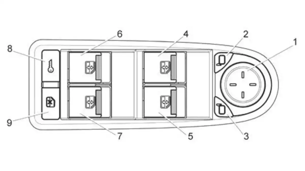 Модуль двери водителя (в вариантном исполнении)