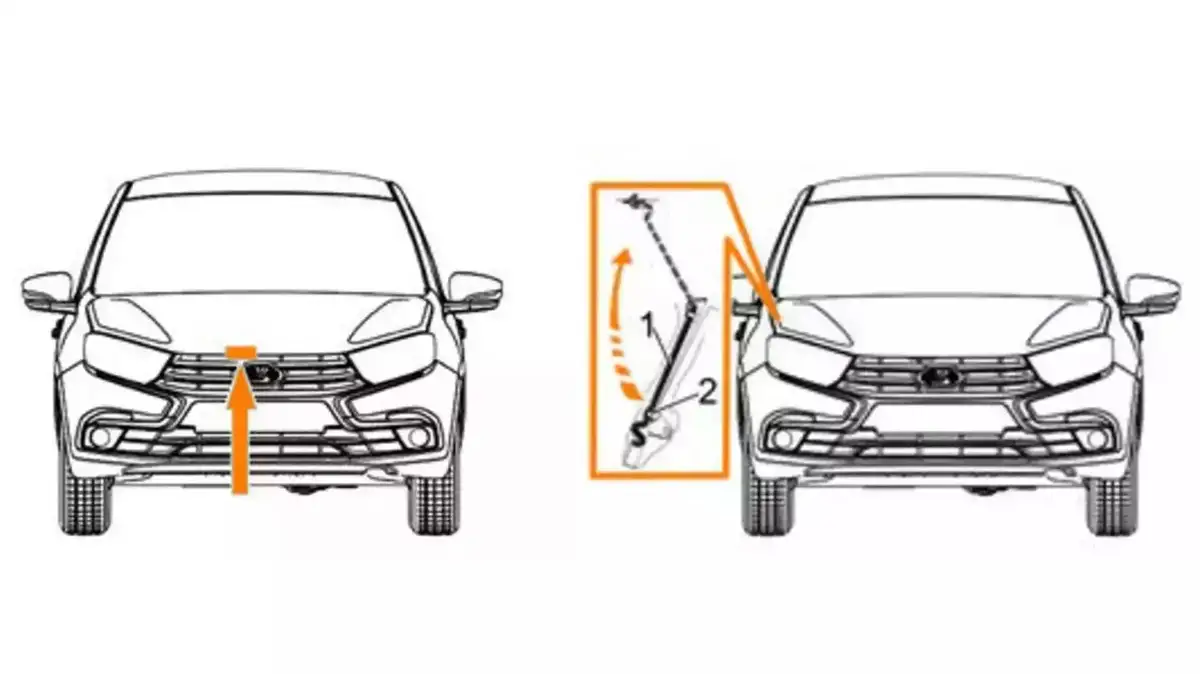 Открывание капота