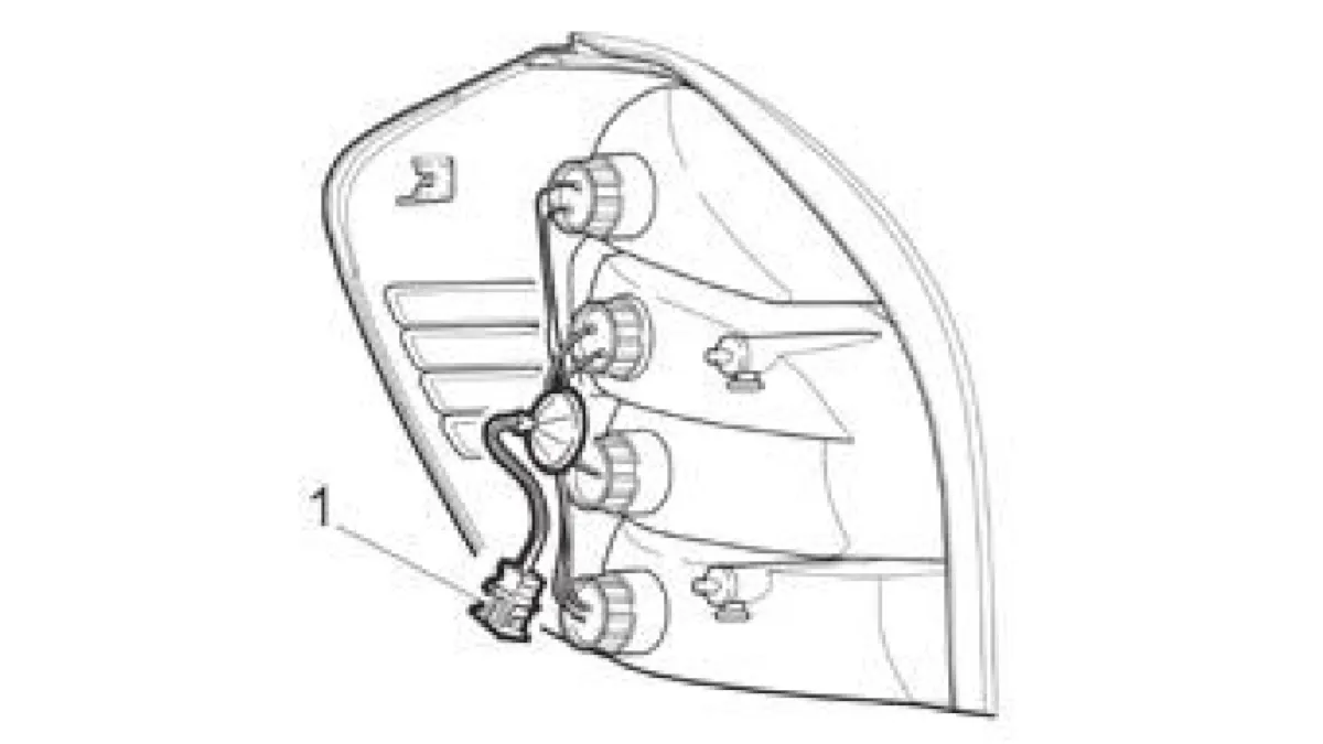 Задний фонарь на автомобиле с кузовом «универсал»