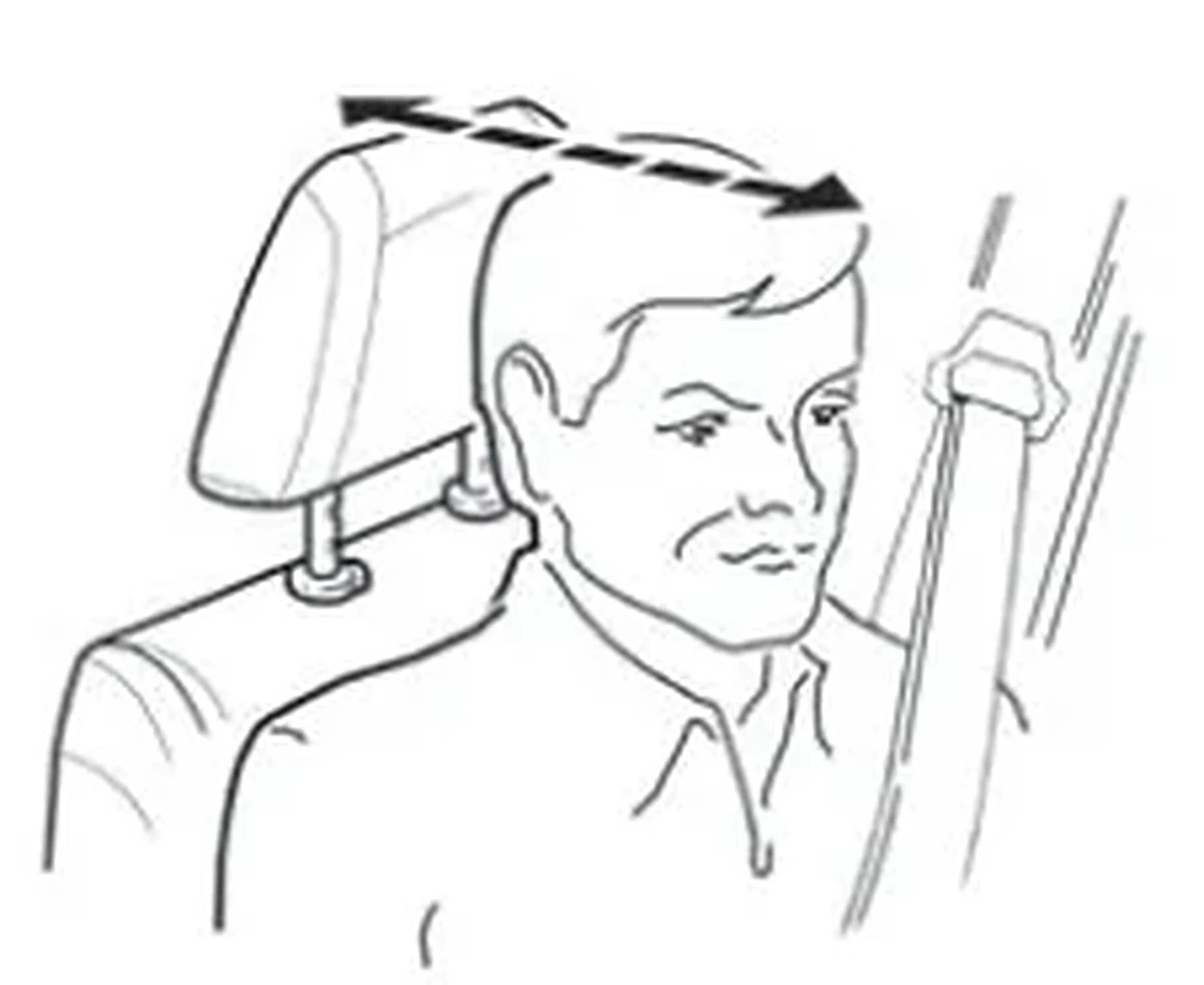 Рис. 11б. Оптимальное положение подголовника