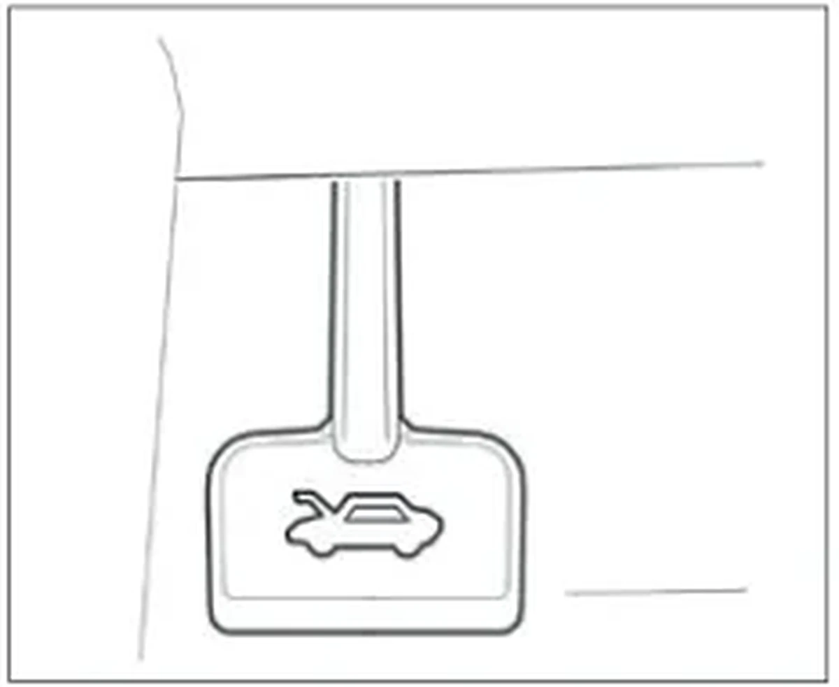Рис. 22. Рукоятка открывания капота