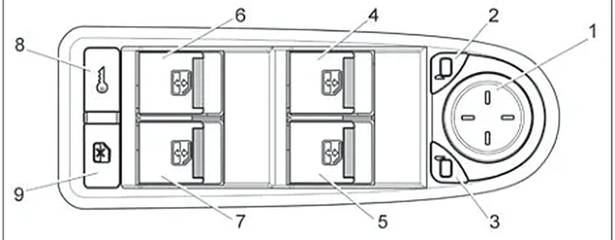 Рис. 6б. Модуль двери водителя (в вариантном исполнении)