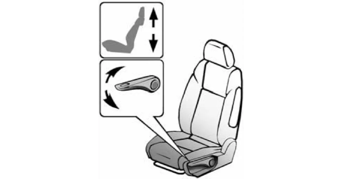 Регулировка переднего сиденья по высоте