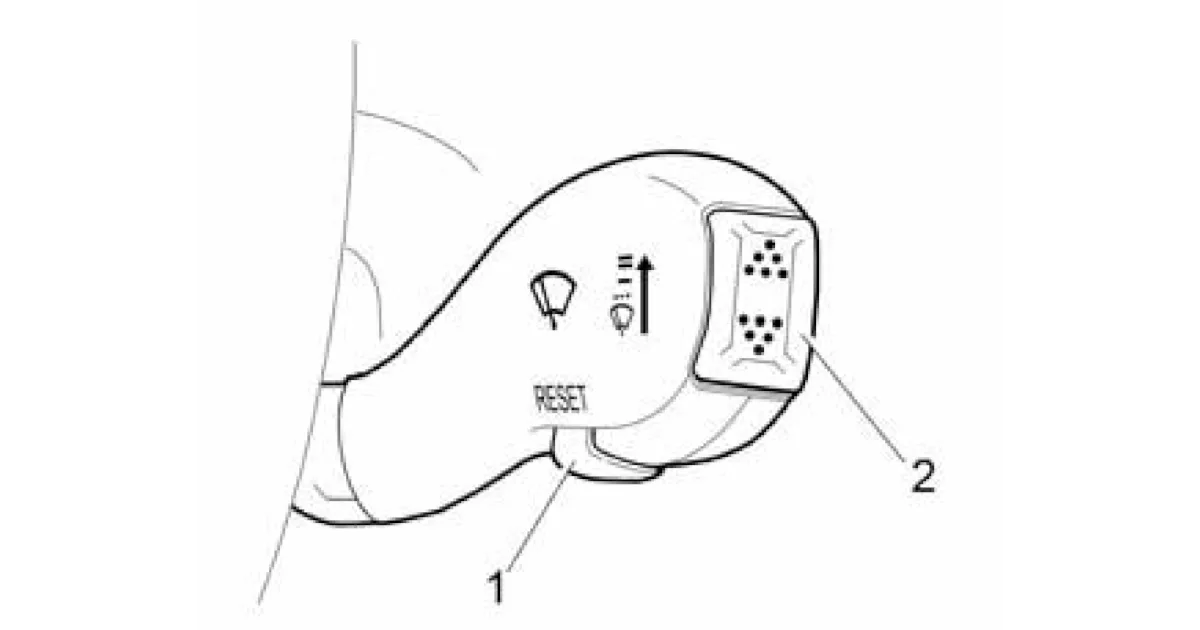 Кнопки управления бортовым компьютером (в вариантном исполнении)