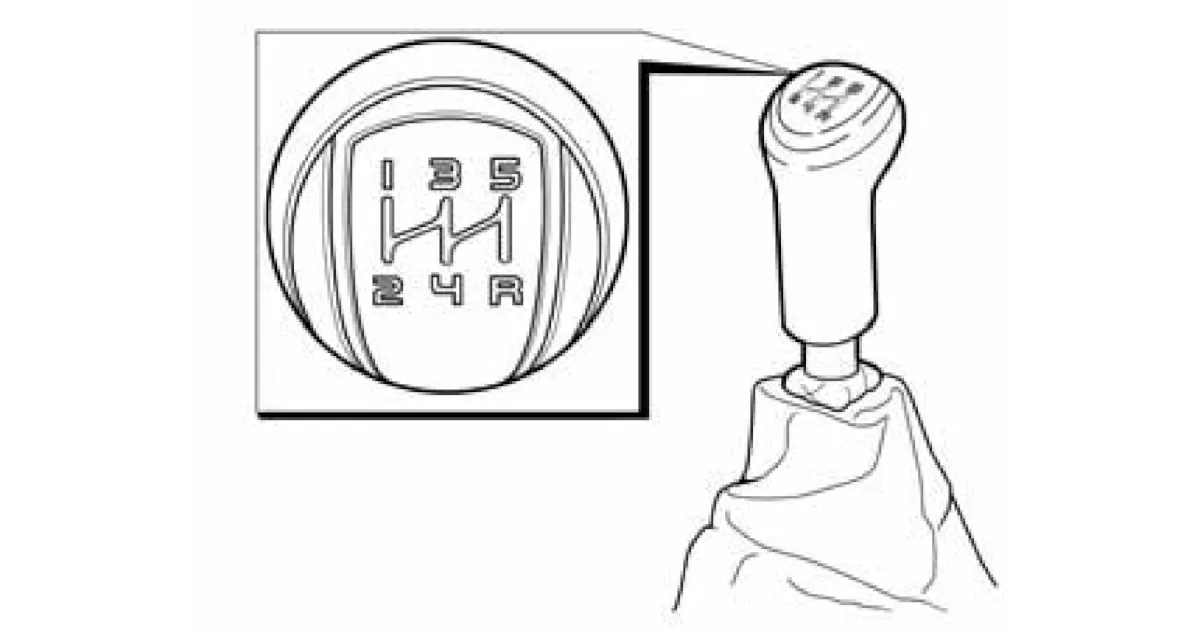 Рычаг переключения передач в механической коробке передач
