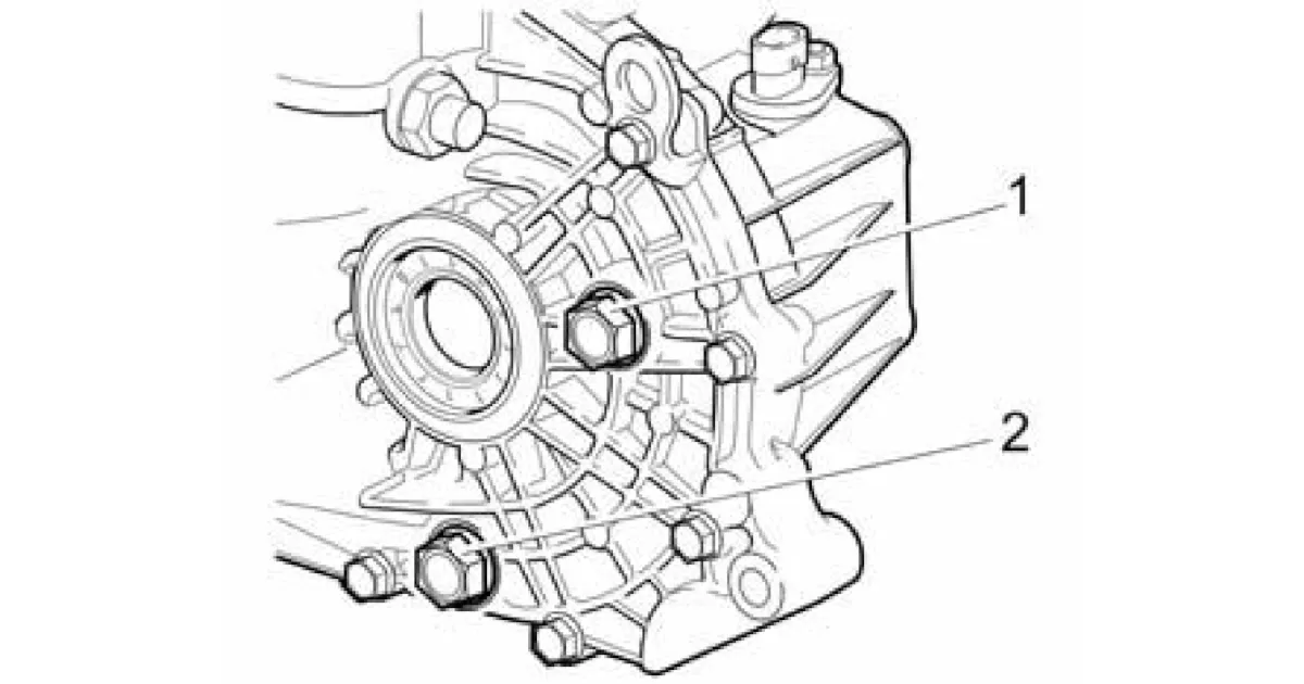 Проверка уровня масла в механической коробке передач.