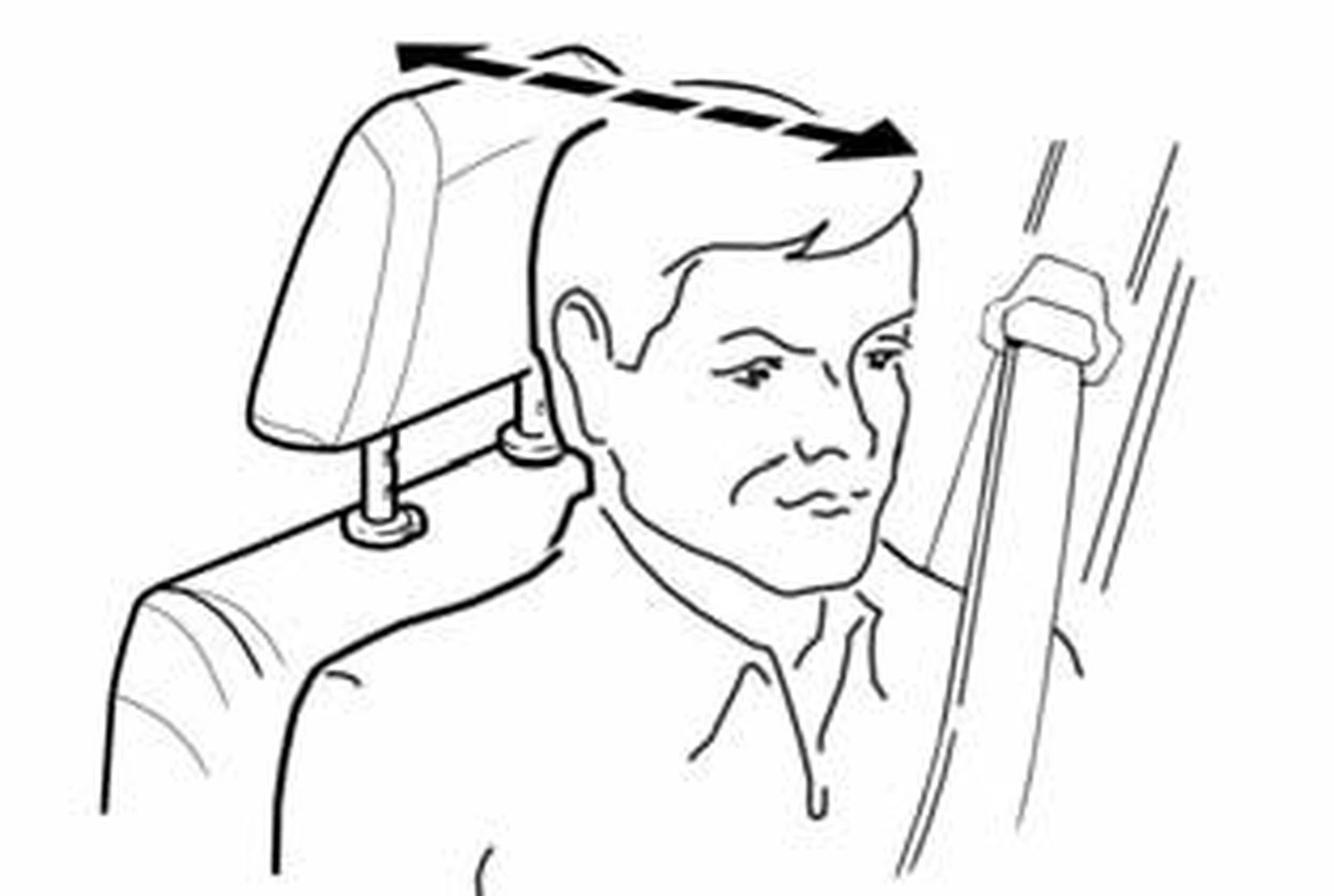 Рис. 11б. Оптимальное положение подголовника