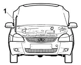 Рис. 35. Установка капота