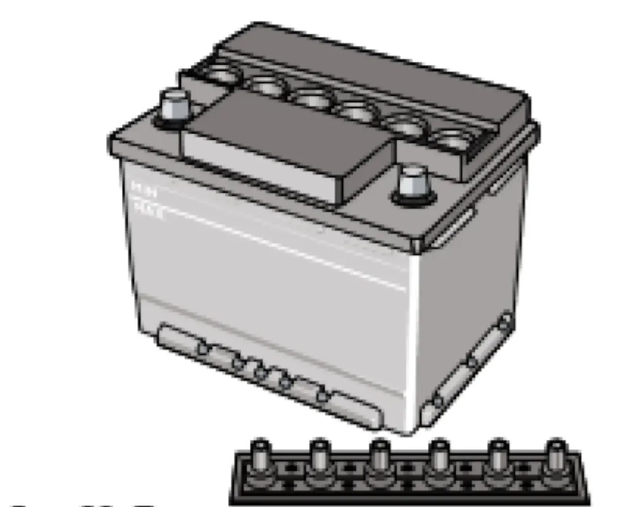 Проверка уровня электролита в аккумуляторной батарее Chevrolet Niva (рис. 32)