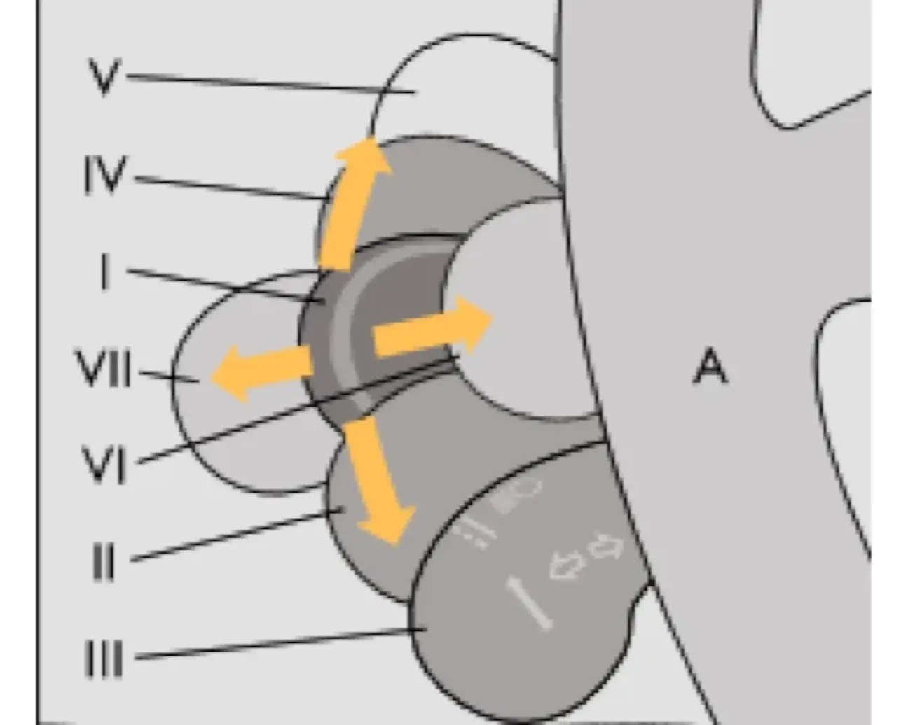 Левый подрулевой переключатель Chevrolet Niva с элементами управления светом и указателями поворота