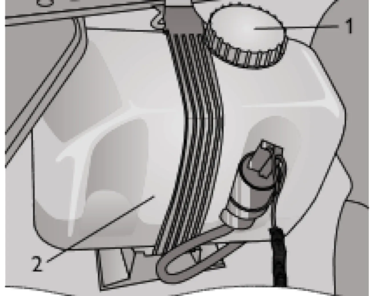 Бачок омывателя ветрового стекла и фар Chevrolet Niva