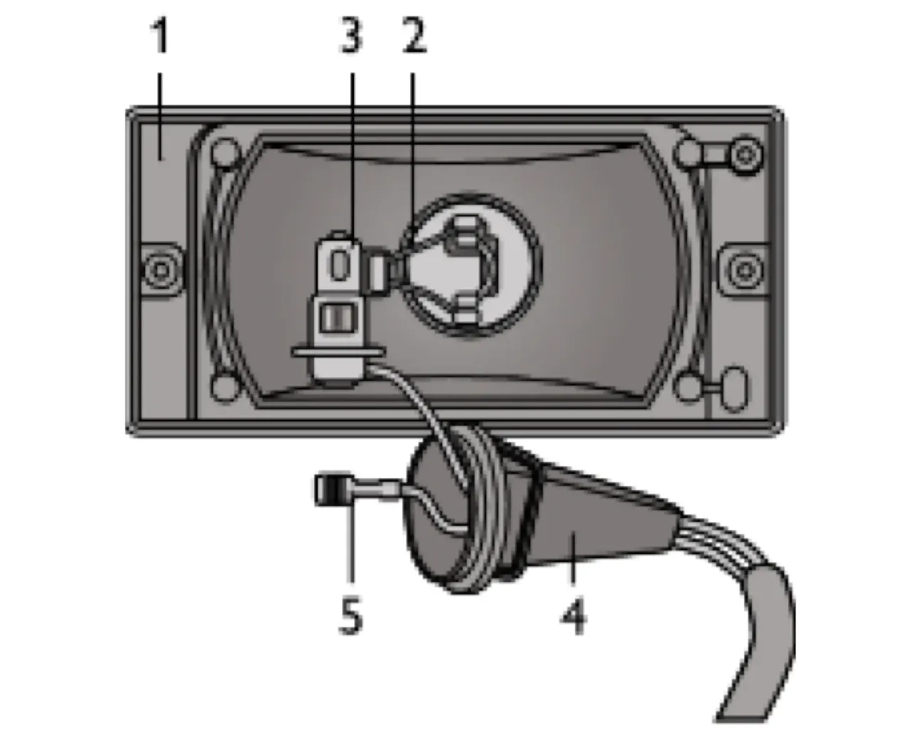 Противотуманная фара Chevrolet Niva (вид сзади, рис. 39)
