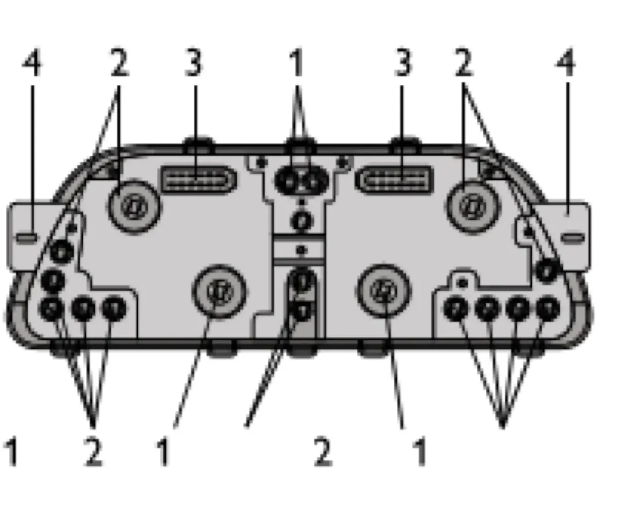 Комбинация приборов Chevrolet Niva (вид сзади, рис. 43)