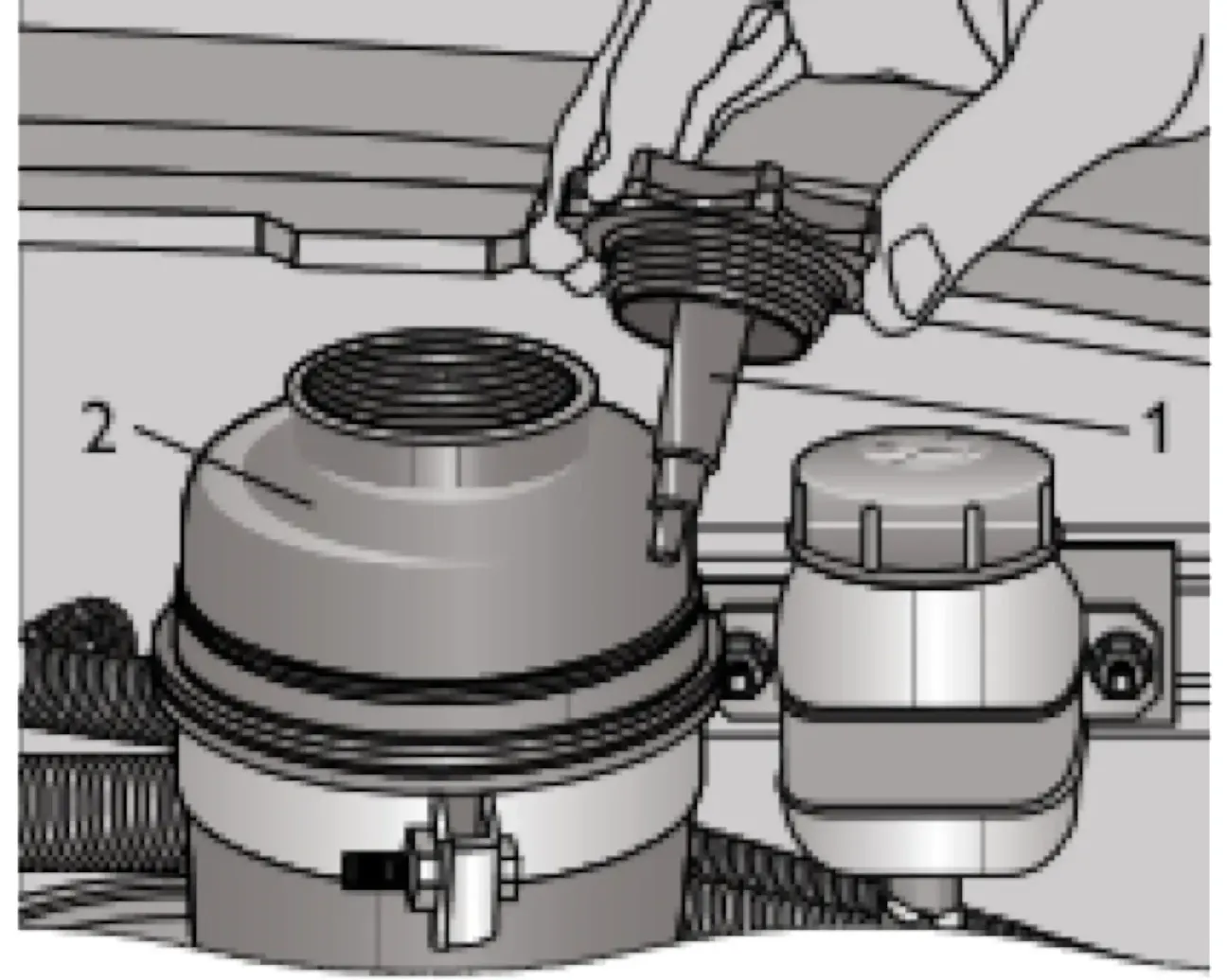 Бачок насоса гидроусилителя рулевого управления Chevrolet Niva (рис. 31)