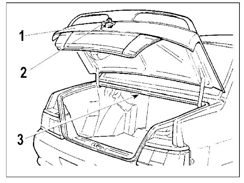 Крышка багажника ВАЗ-2115 с замком и ключом