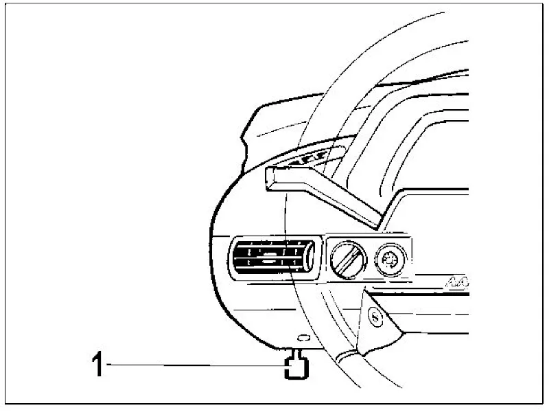Рукоятка привода замка капота